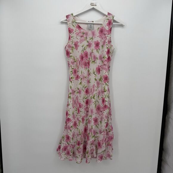 She’s The 1 Girls Floral Butterfly Midi Dress Y2k Size 16 Girl - Picture 1 of 9